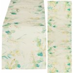 SPRINGOS Běhoun na stůl 180x32 cm HA7277 zelené listy – Zboží Dáma