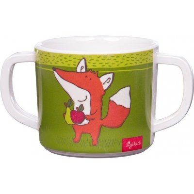 SIGIKID Melamin baby hrníček Forest Fox liška se silikonem 75 cm 200 ml