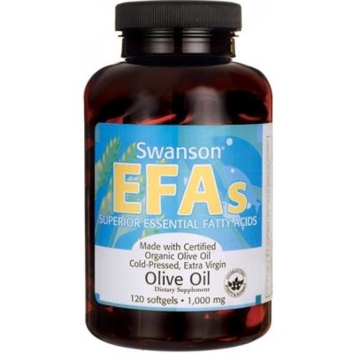 Swanson Olivový Olej Olive Oil 1000 mg 120 kapslí