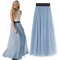 Fashionweek exkluzivní dlouhá maxi dlouhá tylová sukně BRAND51 blankytná