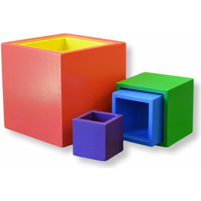 Montessori Stohovací barevné boxy – Hledejceny.cz