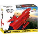 COBI 2986 Great War Německý trojplošný stíhací letoun FOKKER Dr. I Rudý Baron – Zboží Mobilmania