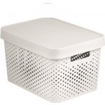 Curver Infinity Dots s víkem a puntíky 17 l bílý – Hledejceny.cz