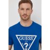 Pánské Tričko Guess bavlněné tričko s aplikací M4RI78.KBW41 modrá
