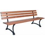 Rojaplast zahradní lavice přírodní 180 cm, 70 cm, 56 cm – Zboží Dáma
