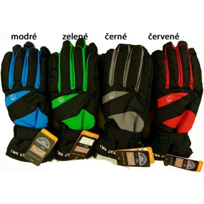 Delfin pánské zimní lyžařské prstové rukavice černá – Hledejceny.cz