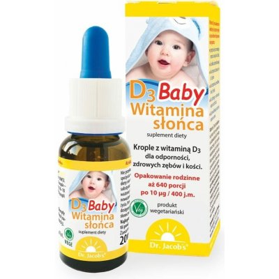 Dr. Jacob's Vitamin D3 Baby kapky 20 ml – Hledejceny.cz
