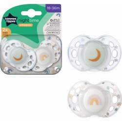 Tommee Tippee C2N silikon Night modrá 2 ks