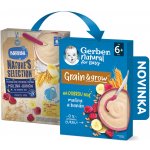 Gerber Natural Mléčná kaše pšenično ovesná malina a banán 220 g – Sleviste.cz