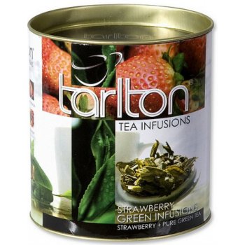 Tarlton Aromatizovaný zelený čaj Green Strawberry plechová dóza sypaný 100 g