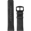 Řemínek k chytrým hodinkám AlzaGuard Genuine Leather Band pro Garmin QuickFit 22mm - černý AGD-QF22-GL001B