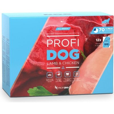 Profidog Adult kousky s jehněčím a kuřecím v omáčce 12 x 100 g – Hledejceny.cz