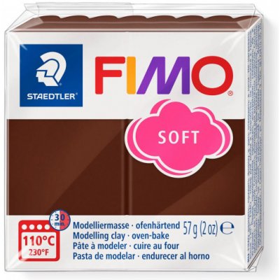 Fimo Staedtler Soft Polymerová hmota 56 g hnědá čokoládová – Zbozi.Blesk.cz