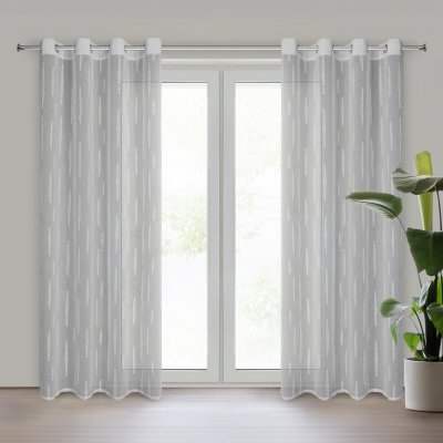 Takoy Hotová záclona ALENI zdobená aplikací 140 x 250 cm-HF-460873 | 140 x 250 cm – Hledejceny.cz