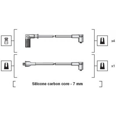 MAGNETI MARELLI Sada kabelů pro zapalování 941318111113 – Zboží Mobilmania