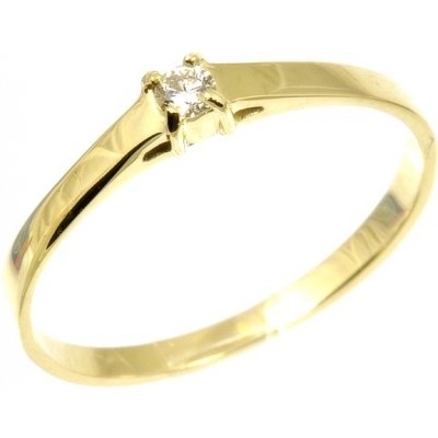 Šperky NM Zásnubní prsten s briliantem 1533 bílá