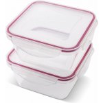 Lamart LT6060 Set dóz CLIP čtverec 2 × 0,6 l – Zboží Mobilmania