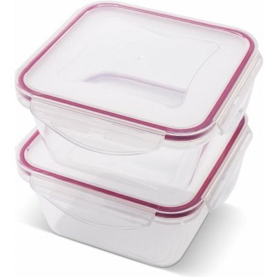 Lamart LT6060 Set dóz CLIP čtverec 2 × 0,6 l – Zboží Mobilmania