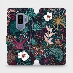 Pouzdro Mobiwear Flip Samsung Galaxy S9 Plus - VP13S Temná flóra