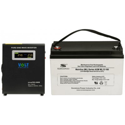 VSelektro záložní zdroj 300W sinusPRO-500W + AKU 100Ah – Zboží Živě