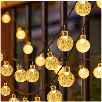 Brilagi Brilagi LED Solární dekorační řetěz BUBBLE 50xLED/8 funkcí 7m IP65 teplá bílá BG0838 – Zboží Dáma