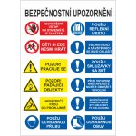 Bezpečnostní upozornění- 4 banner s oky 700x1000 mm – Zboží Dáma