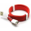 usb kabel OnePlus 2435313 USB-C Datový, 0,95m, bílý, červený