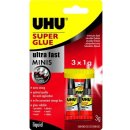UHU Super Glue Minis 3x1g