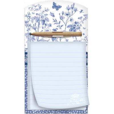 Argus Zápísník s magnetem linkovaný A6 Bloom modrý – Zboží Dáma
