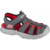 Dětské sandály Skechers relix sandal 406521l-ccrd šedé