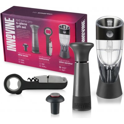 Innovine Sada na víno Innovine, 4 ks (vakuová pumpa, otvírák, areátor) – Hledejceny.cz