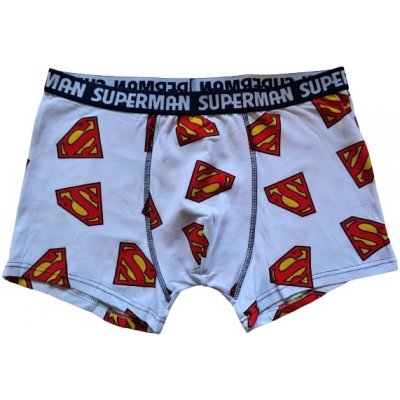 Superman pánské boxerky celopotisk bílé AOP – Zboží Mobilmania