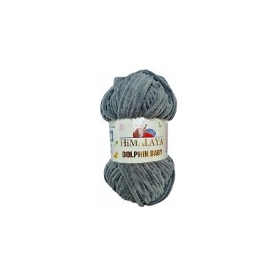 Himalaya Dolphin Baby Chenille Yarn, Grey - 80320