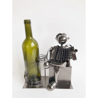 Kovový stojan na víno harmonikář – Zboží Mobilmania