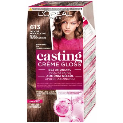 L'Oréal Paris Casting Creme Gloss barva na vlasy barvené vlasy všechny typy vlasů 613 Iced Moccaccino 48 ml – Zboží Dáma
