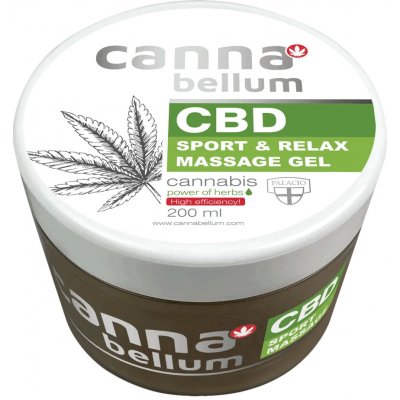Cannabellum CBD sport masážní gel, 200 ml