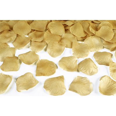 Lístky růží ZLATÉ, 100 kusů – Zboží Dáma