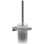 Hansgrohe AddStoris WC štětka nástěnná matné sklo kartáčovaný černý chrom 41752340 – Hledejceny.cz