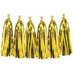 Párty záclona fóliové třásně rosegold – Sleviste.cz