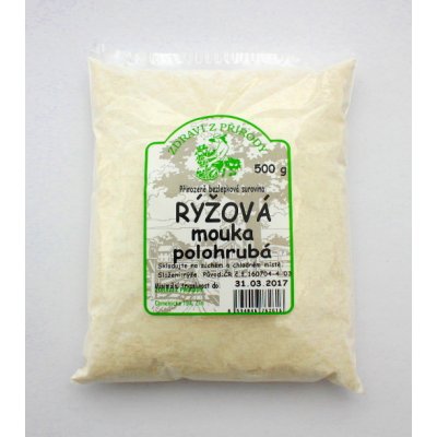 Zdraví z přírody Mouka rýžová polohrubá 0,5 kg – Zboží Mobilmania