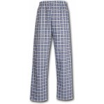 Luiz 56 pánské pyžamové kalhoty plátno modré – Zboží Mobilmania