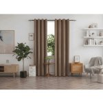 Textilomanie Zatemňovací závěs DUNES VELVET 140x250 cm, béžovohnědý Zavěšení: Kovové kroužky – Zboží Dáma