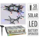 osvětlení solární 2m, 50LED, barevné, ZE drát – Hledejceny.cz