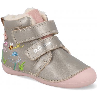 D.D.step dětské zimní kotníkové boty 015-52997 bronze – Sleviste.cz