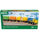 Brio World Nákladní vlak se třemi vagony