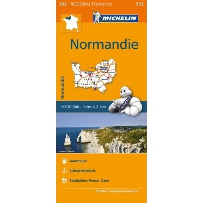 Francie: Normandie (č. 513) mapa SLEVA – Sleviste.cz