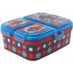 Falanzo Kids dělený plastový box na svačinu Spiderman Urban Web – Zboží Dáma