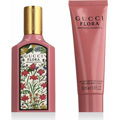 Gucci Flora Gorgeous Gardenia dámská EDP 50 ml + tělové mléko 50 ml dárková sada – Zboží Mobilmania