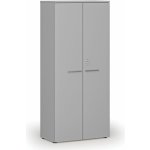 Primo Kancelářská skříň s dveřmi GRAY, 1781 x 800 x 420 mm, šedá – Zboží Dáma