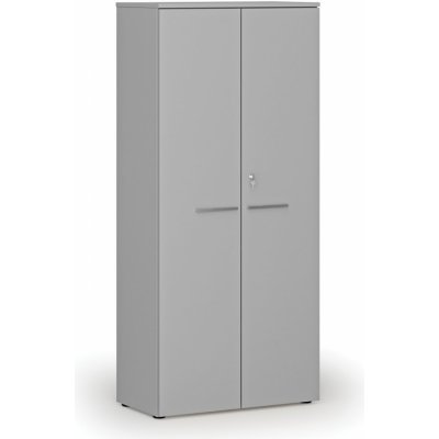 Primo Kancelářská skříň s dveřmi GRAY, 1781 x 800 x 420 mm, šedá – Zboží Dáma